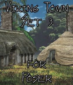 Viking Town: Set 3 for Poser