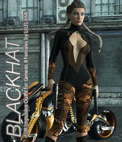 BLACKHAT - Impulsive Outfit for Genesis 8 Females