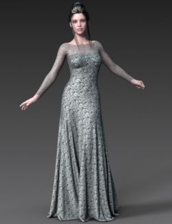 dForce Gossamer Grace Dress for Genesis 8 Female(s)