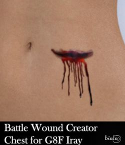 Battle Wound Creator Chest Iray Version for G8F