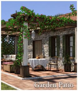 Garden Patio for Poser and DAZ Studio