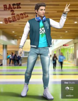 Back 2 School Outfit for Genesis 8 Male(s)