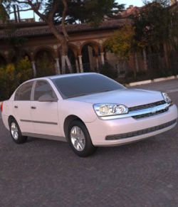 Chevrolet Malibu 2005- 3ds and obj- Extended License