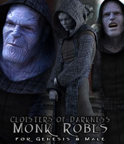 Cloisters of Darkness: Monk Robes for Genesis 8 Male