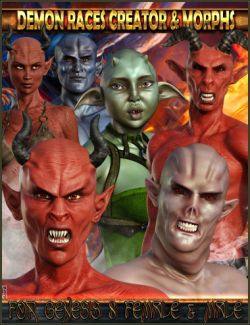 EJ Demon Races Creator and Morphs for Genesis 8 Female(s) and Male(s)