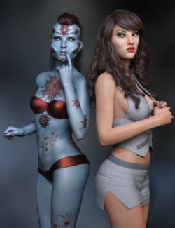 Izaro, Sharu and Bodysuit for Genesis 8 Female