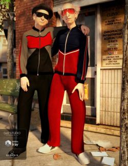 dForce Tracksuit Outfit Textures