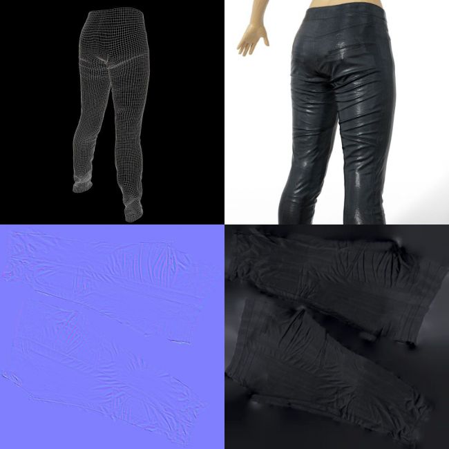 OBJ - Shiny Leather Pants