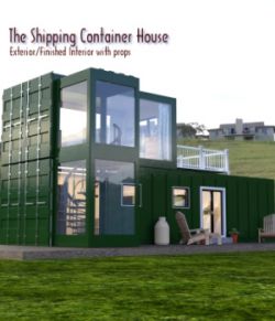 The Shipping Container House for DAZ Studio