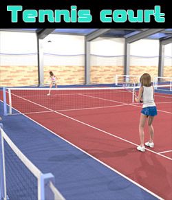 Indoor tennis court for Poser