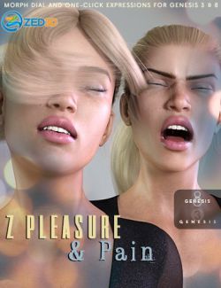 Z Pleasure and Pain - Dialable and One-Click Expressions for Genesis 3 and 8