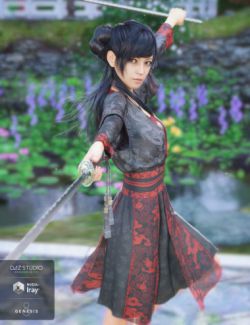 dForce Hanfu Dress for Genesis 8 Female(s)