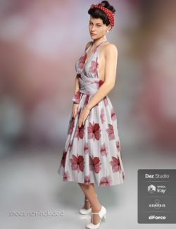 dForce Iconic Dress for Genesis 8 Female(s)