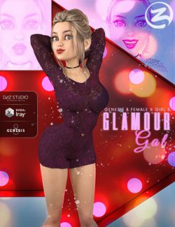 Z Glamour Gal- Poses and Expressions for The Girl 8 and Genesis 8 Female