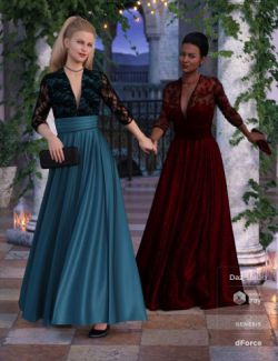 dForce Before Midnight Dress Textures