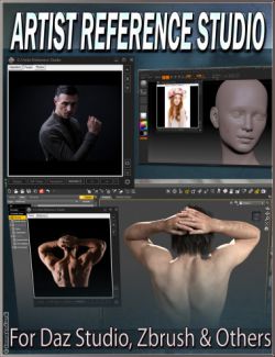 EJ Artist Reference Studio for Daz Studio Zbrush and Others