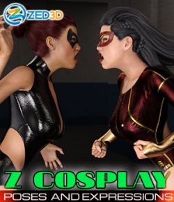 Z Cosplay- Poses and Expressions for Genesis 3 and 8 Females