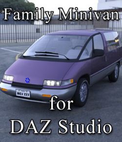 Family Minivan for DAZ Studio