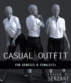 Casual Outfit for Genesis 8 Female