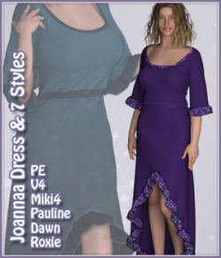 Joanna Dress and 7 Styles for PE, V4, Miki 4, Dawn, Pauline and Roxie