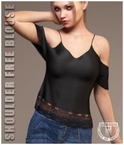 dForce Shoulder Free Blouse for Genesis 8 Female