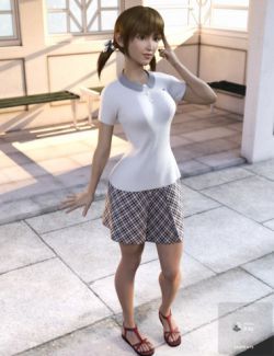 dForce Summer Polo Style Outfit for Genesis 8 Female(s)