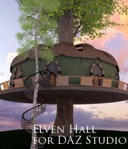 Elven Hall for DAZ Studio