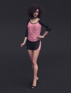 dForce Lace Sleep Wear Outfit for Genesis 8 Female(s)