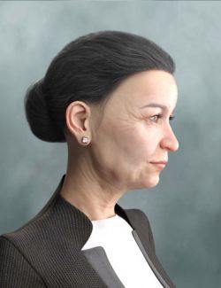 Elegant Bun Hair for Genesis 8 and Genesis 3 Female(s)