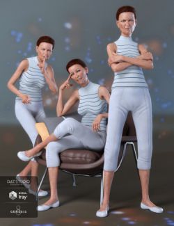 Spunky Poses and Expressions for Genesis 8 Female and Mabel 8