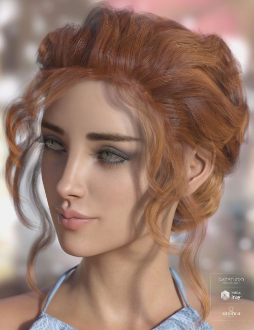 Ainsley Hair for Genesis 3 & 8 Female(s) | 3d Models for Daz Studio and ...