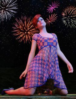 dForce Liberty Grace Outfit for Genesis 8 Female