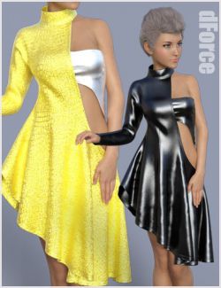 dForce Trendy Half Dress For Genesis 8 Female(s)