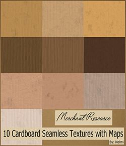 10 Cardboard Textures with maps- MR