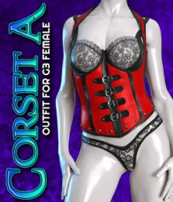 Exnem Corset A for Genesis 3 Female