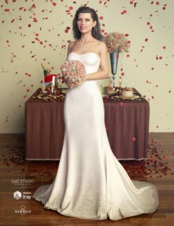 The Bride Wedding Gown for Genesis 8 Female(s)