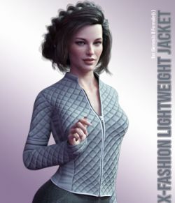 X-Fashion LightWeight Jacket for Genesis 8 Females