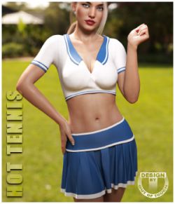 dForce HOT Tennis Outfit for Genesis 8 Female(s)