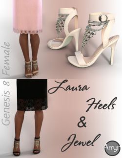 Laura Jewel Heels for Genesis 8 Female(s)