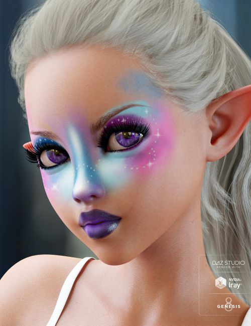 Enchanted Fantasy Makeup for Genesis 8 Female(s)  3d Models for Daz 