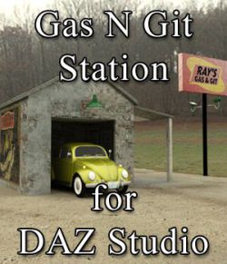 Gas N Git Station for DAZ Studio