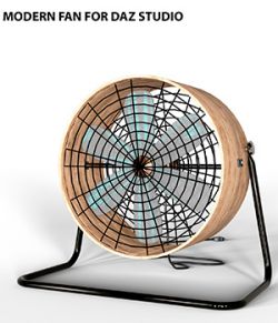 Modern fan for Daz Studio