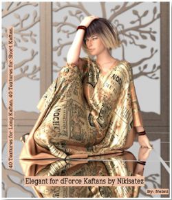 Elegant Texture Set for dForce Kaftans