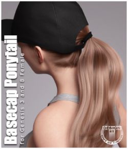 Basecap Ponytail Hair for Genesis 3 and 8 Female(s)
