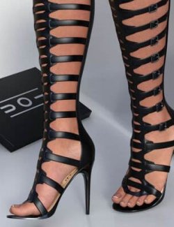 Strappy Boots for Genesis 3 Female