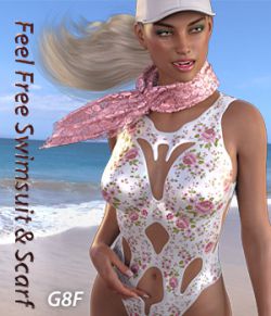 Feel Free Swimsuit & Scarf for G8F