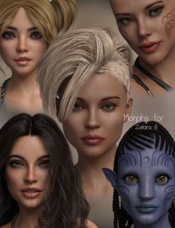 P3D Zelara 8 HD Enhanced Morphs Package