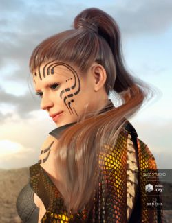 Sleek Ponytail Hair for the Genesis 8 and 3 Female(s)