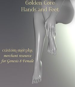 Golden Core Hands and Feet for Genesis 8 Female