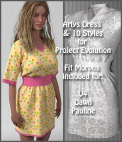 Arlys Dress and 10 Styles for Evolution, V4, Dawn and Pauline